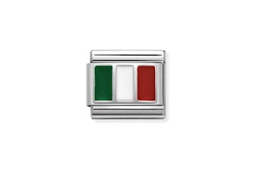Italia Composable acciaio argento e smalto