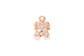 Baby Boy Charm Dancing Names silver rosè with zircons Sovrani