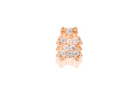 Baby Girl Charm Dancing Names silver rosè with zircons Sovrani