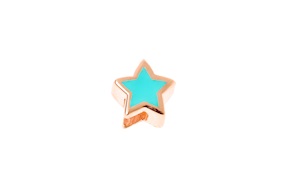 Star Charm Dancing Names silver rosè with enamel Sovrani