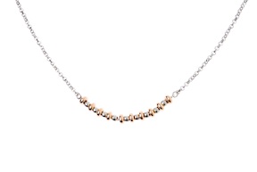 Necklace silver with rosè central elements Sovrani