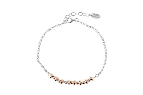 Bracelet silver with rosè central elements Sovrani