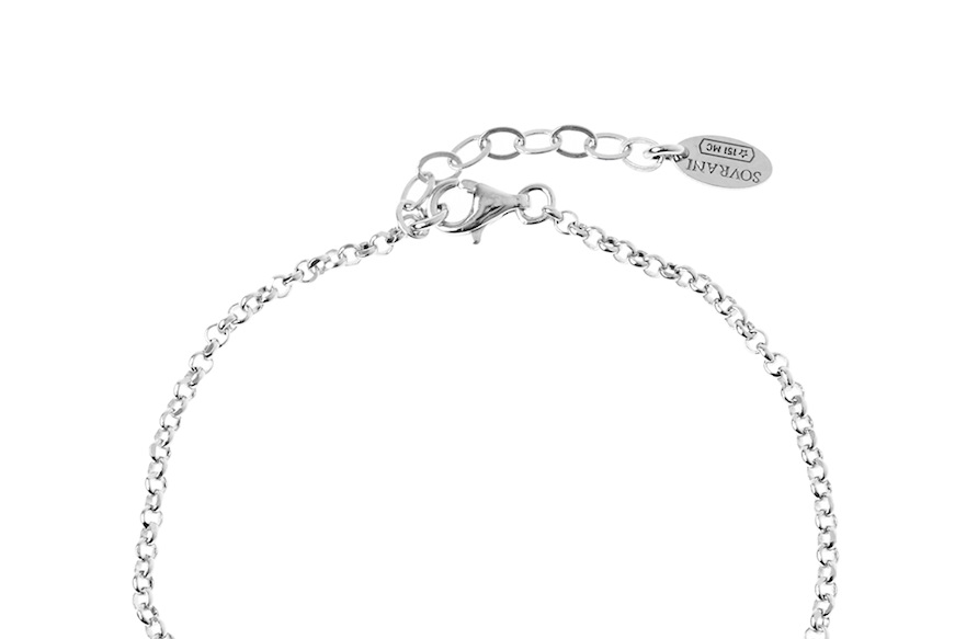 Bracelet silver with rosè central elements Sovrani