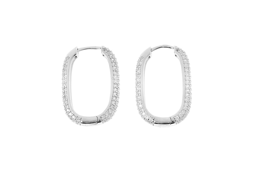 Earrings Luce silver with cubic zirconia Sovrani