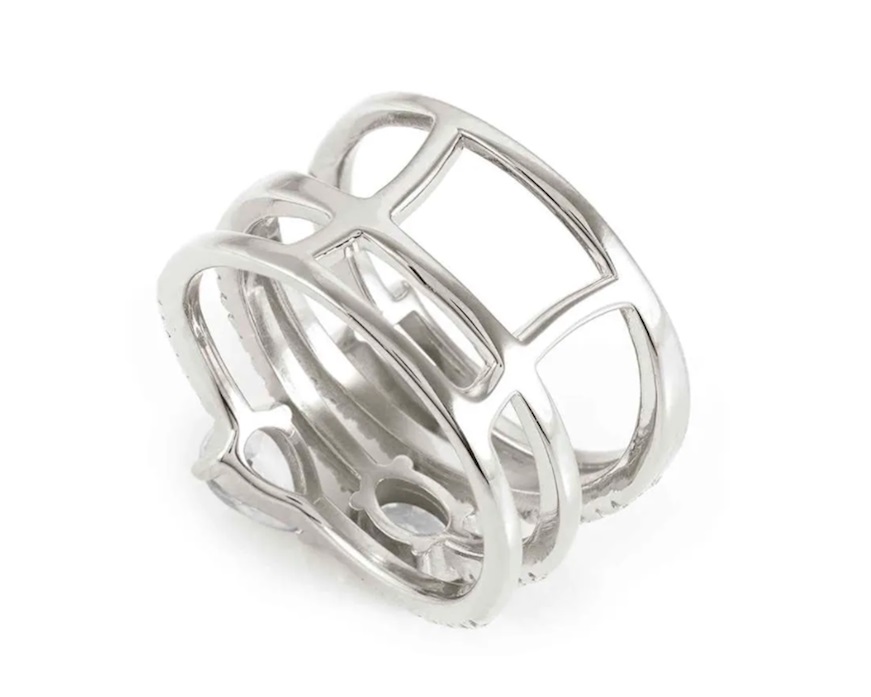 Anello Colour Wave argento con cubic zirconia Nomination