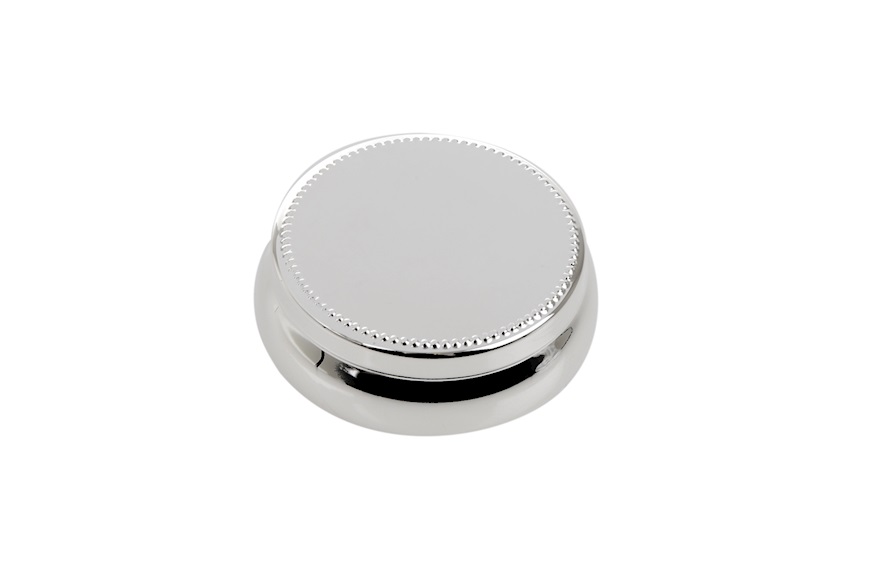 Round pill box silver beaded model with sugared almonds Selezione Zanolli