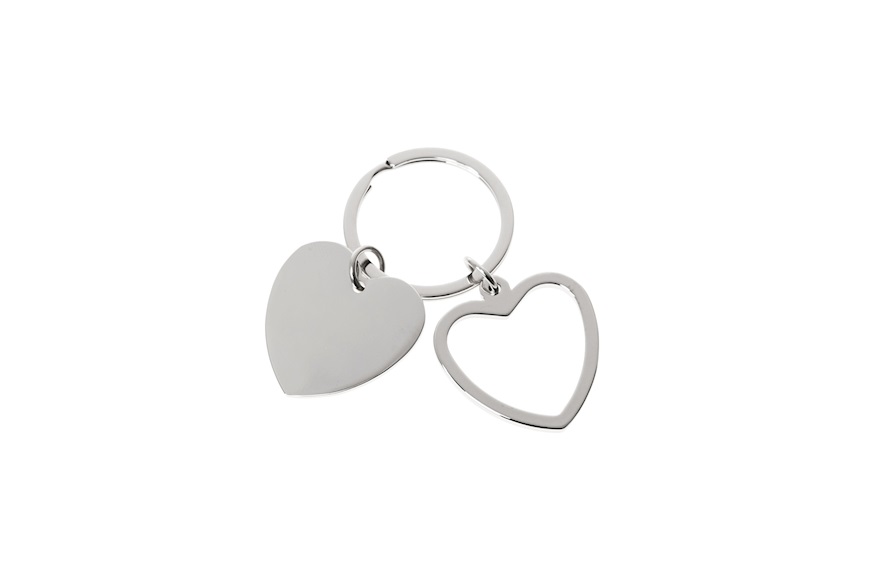 Keyring two hearts with sugared almonds Selezione Zanolli