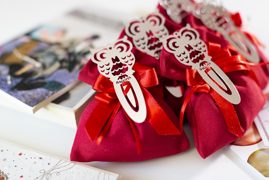 Bomboniera Laurea Segnalibro Gufo silver plated con sacchetto portaconfetti Selezione Zanolli