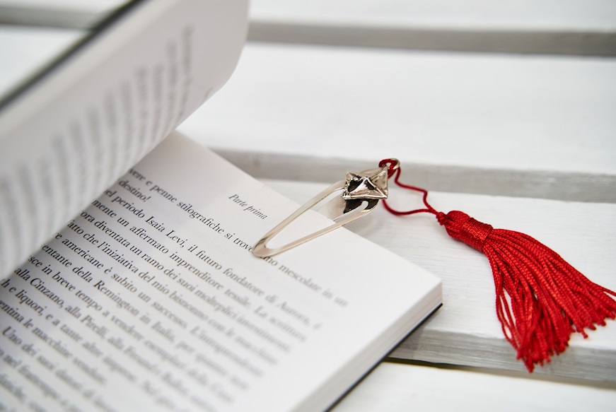 Bomboniera Laurea Segnalibro della Laurea argento con scatola portaconfetti Selezione Zanolli