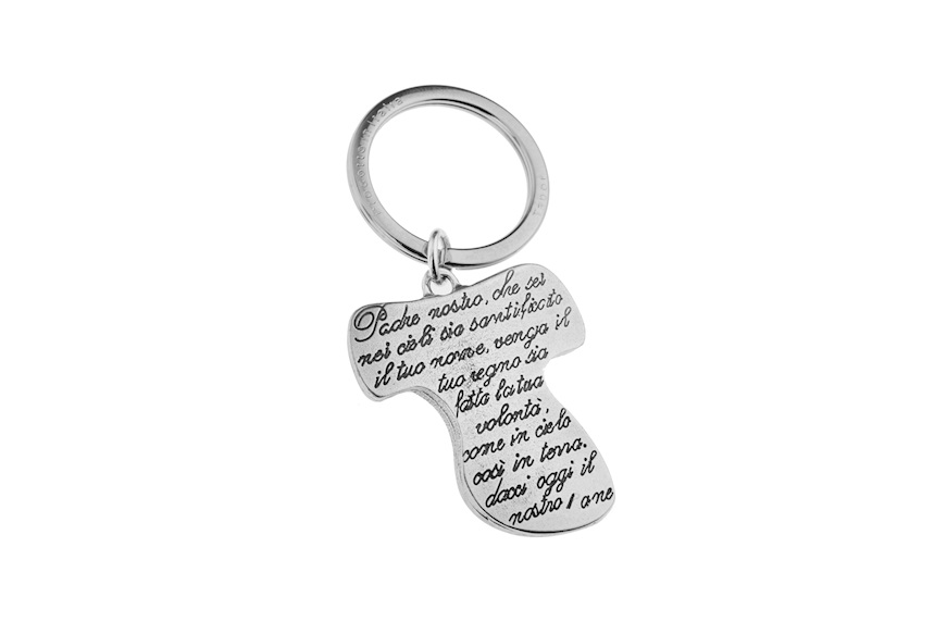 Keychain with Padre Nostro prayer and sugared almonds Selezione Zanolli