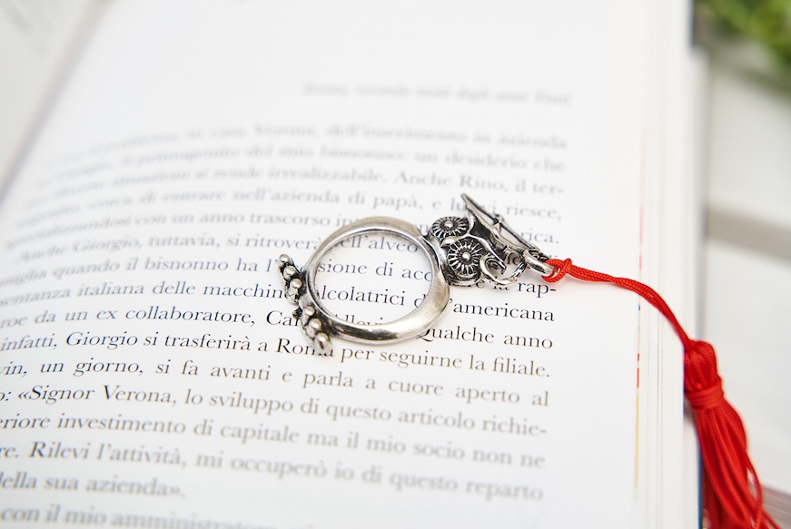 Bomboniera Laurea Lente d'ingrandimento Gufo con nappina e sacchetto portaconfetti Selezione Zanolli