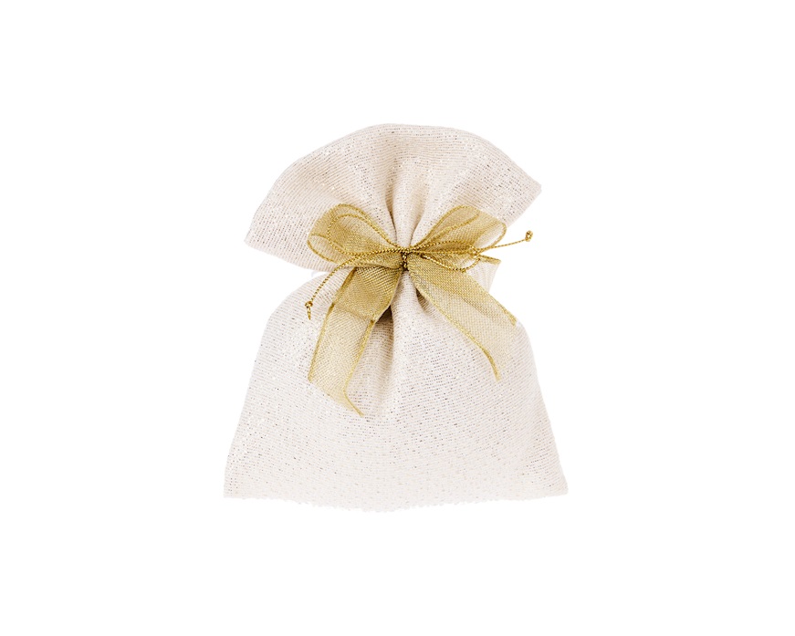 Couple Statue small golden heart with sugared almonds Selezione Zanolli