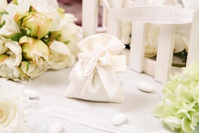 Bookmark Communion silver with sugared almonds Selezione Zanolli