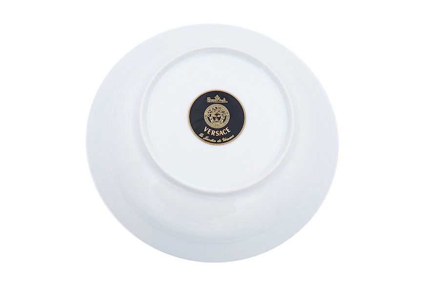Soup plate Le Jardin porcelain Versace