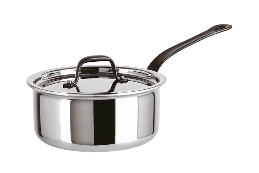 Casserole Home Chef steel with one handle and lid Sambonet
