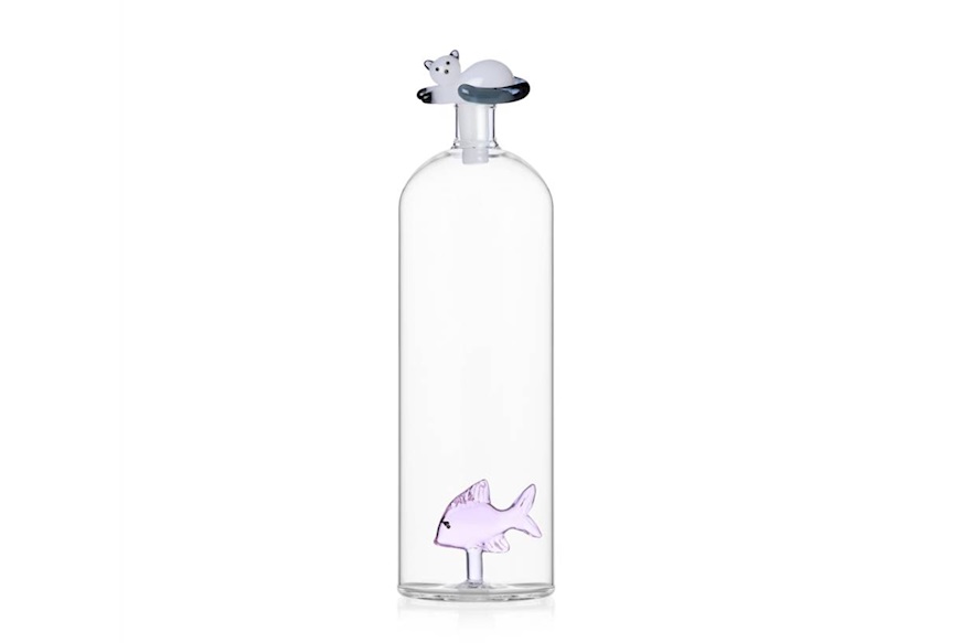 Bottle Tabby Cat Pink Fish and White Cat Ichendorf