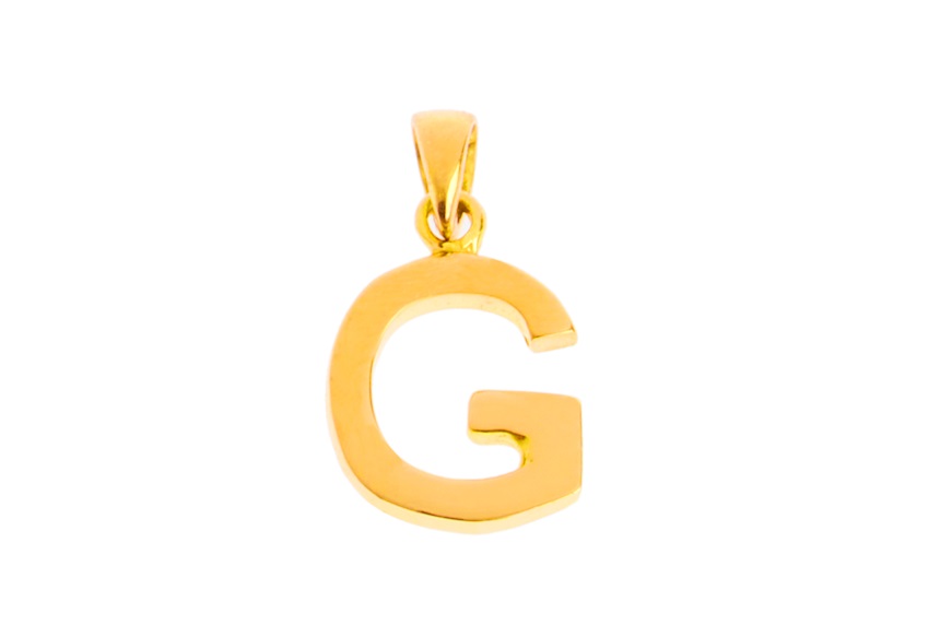 Pendant Letter G gold 750‰ Selezione Zanolli