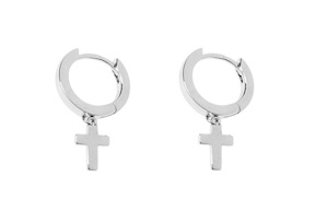 Orecchini argento con croce Selezione Zanolli