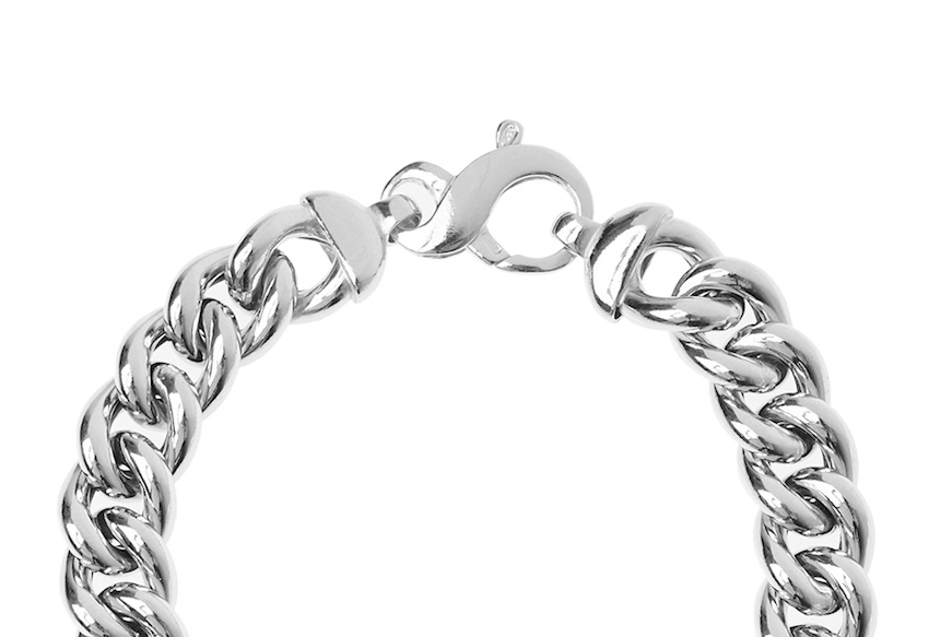 Bracelet silver with groumette knit Selezione Zanolli