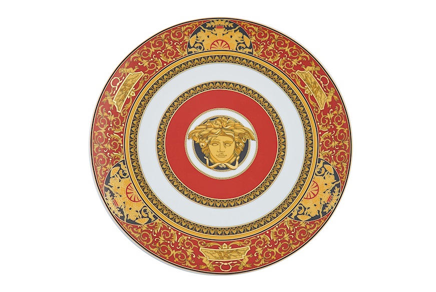 Charger plate Medusa porcelain Versace