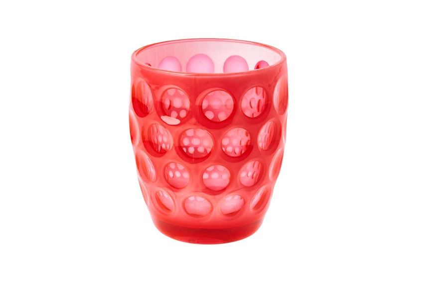 Bicchiere Lente fuxia fluo Mario Luca Giusti