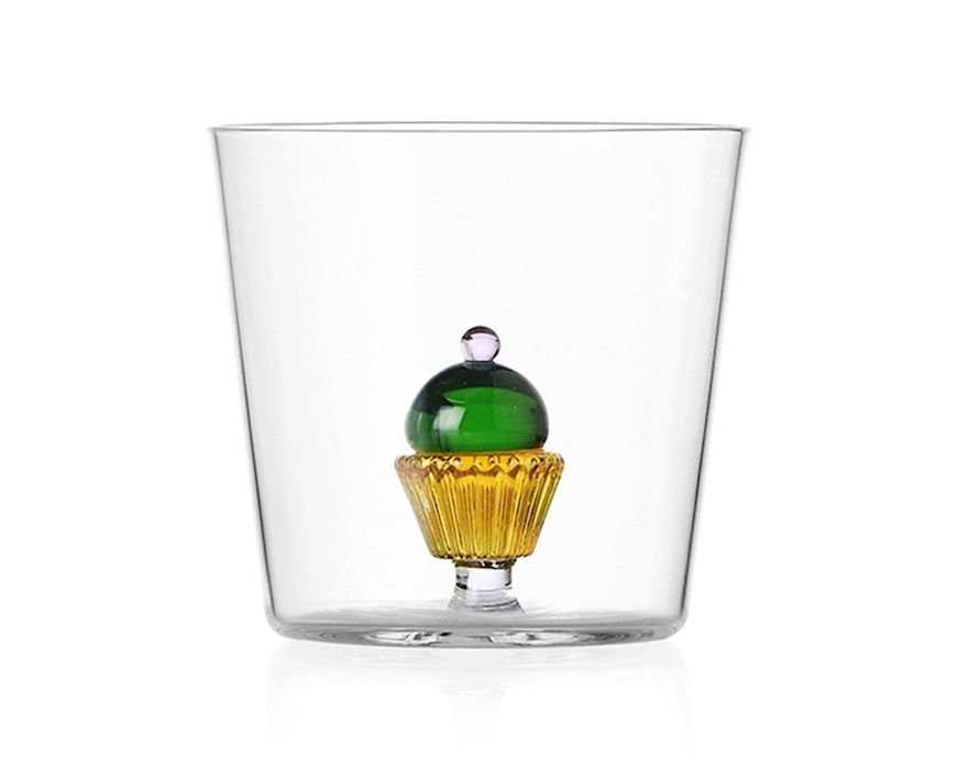 Idea regalo Natale Bicchiere tumbler pasticcino verde Sweet and Candy Ichendorf