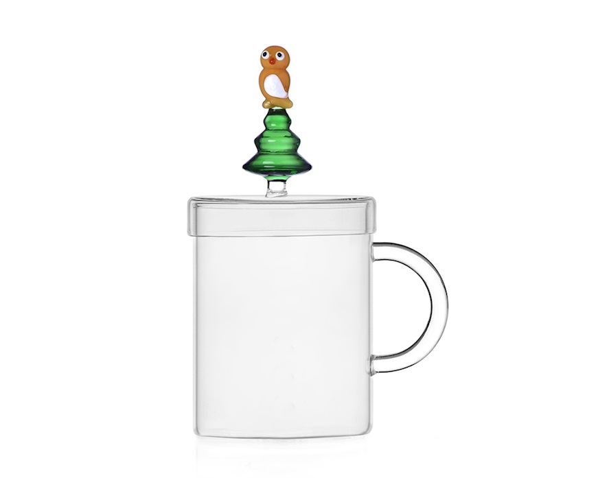 Idea regalo Natale Mug albero di Natale e gufo Woodland Tales Ichendorf