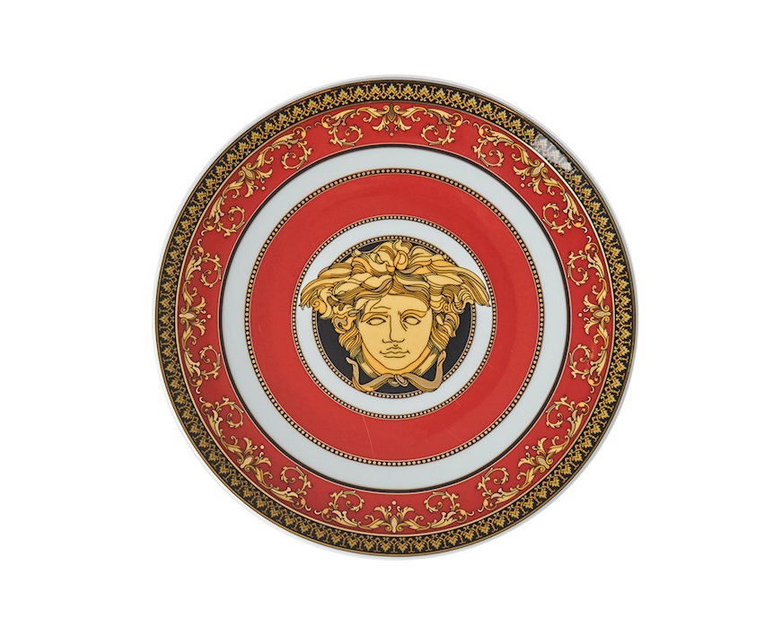 Piatto frutta Medusa porcellana Versace