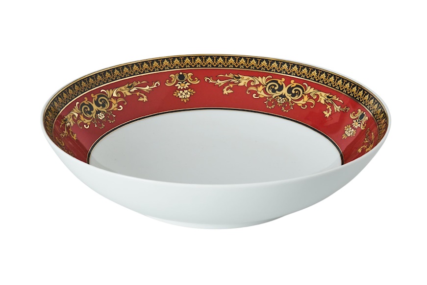 Soup plate Medusa porcelain Versace