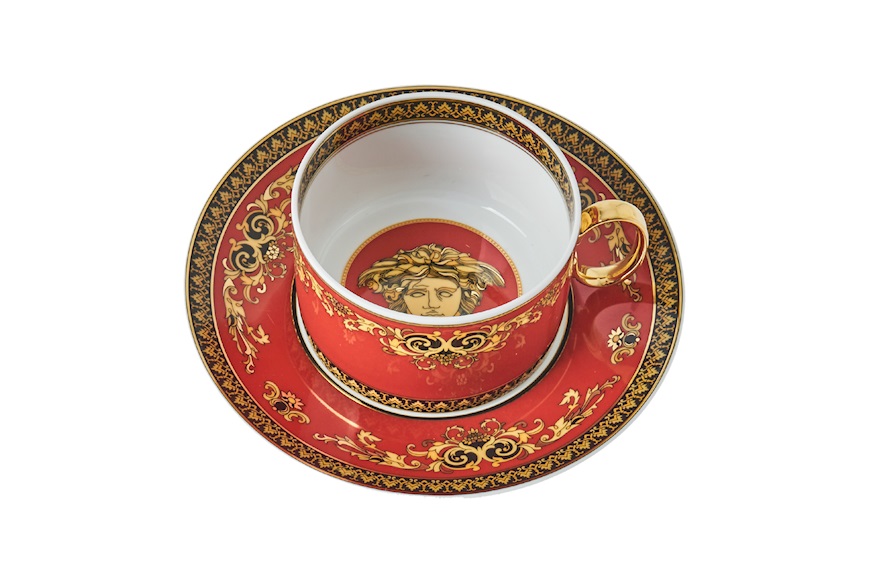 Tazza the Medusa porcellana con piattino Versace