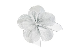 Sugared Almonds Petals silver with silver bow Selezione Zanolli