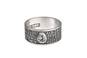 Anello argento con preghiera Ave Maria Selezione Zanolli