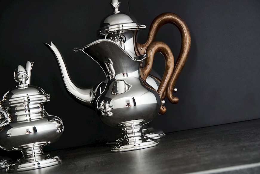 Servizio da Caffè argento in stile Inglese 4 pezzi Selezione Zanolli