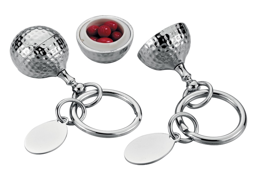 Portachiavi Golf silver plated e portapillole Selezione Zanolli