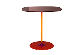 Table Thierry steel bordeaux Kartell
