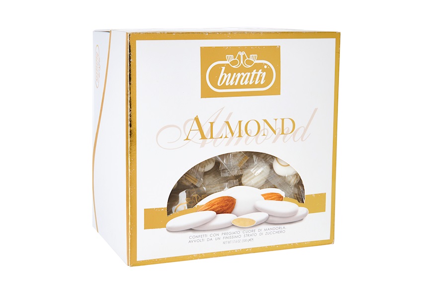 Sugared almonds Peeled almond 0,5 kg white Buratti