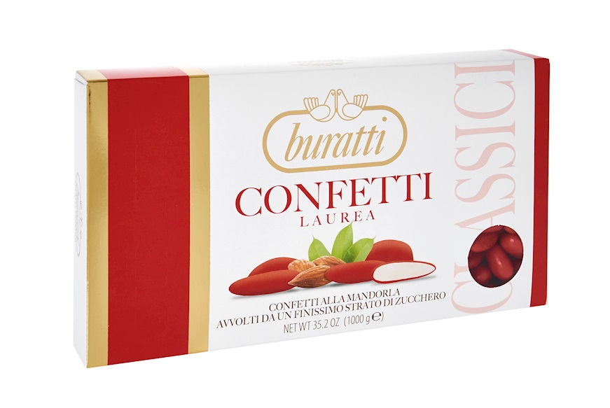 Sugared almonds Capri Red 1 kg Buratti