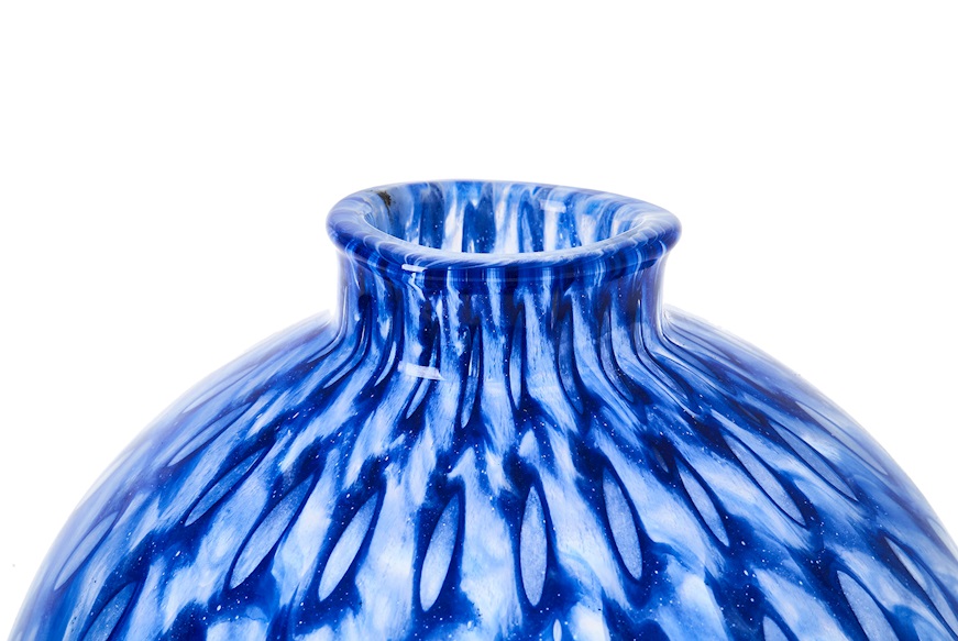 Vaso Sfera Balletton Blu Murrina Murano Venezia