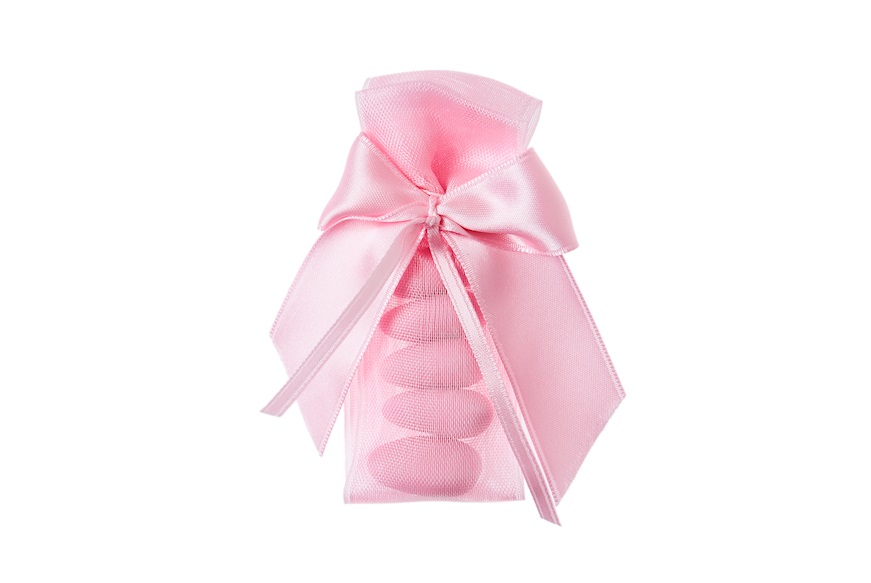 Partycolare- Sacchetto portaconfetti in Organza 7x9 cm Rosa 50 pezzi