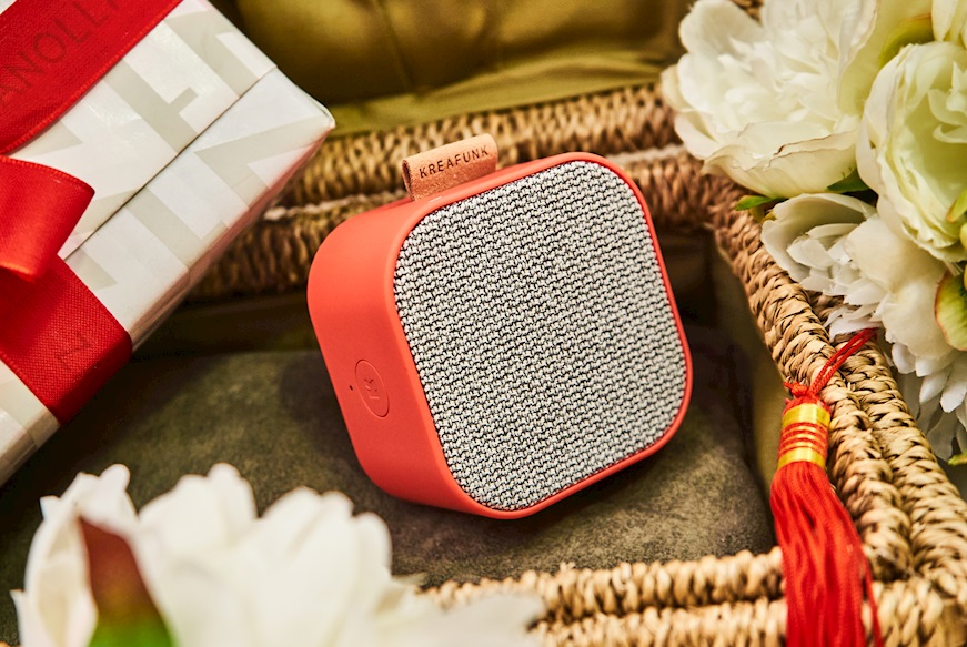 Diffusore musicale bluetooth aCUBE spicy red Kreafunk