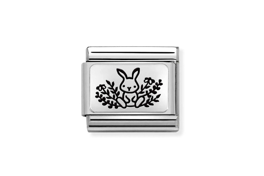 Bunny with flowers Composable steel and silver Nomination