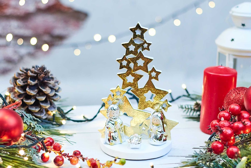 Idea regalo Natale Presepe con Albero di Natale di Stelle Selezione Zanolli