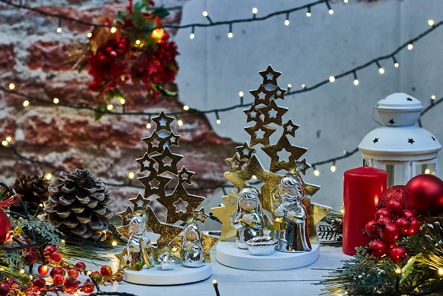 Idea regalo Natale Presepe con Albero di Natale di Stelle Selezione Zanolli