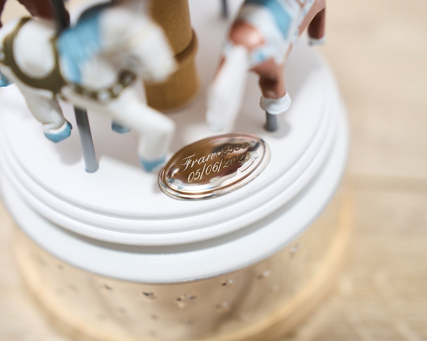 Music box Horses Carousel brown Selezione Zanolli