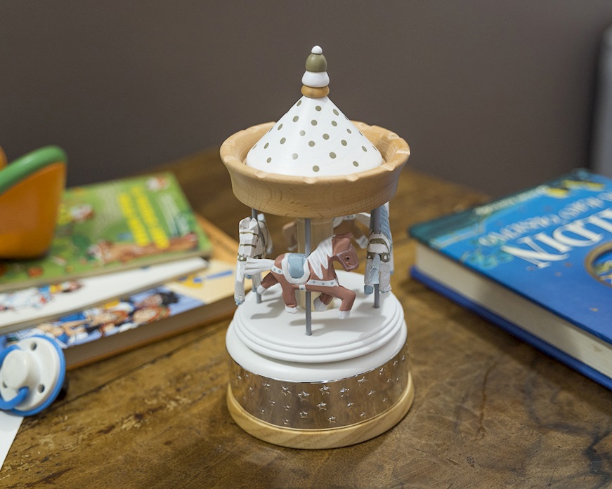 Music box Horses Carousel brown Selezione Zanolli