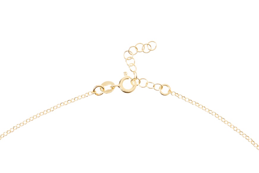 Necklace silver and red and white zircon pendant Selezione Zanolli