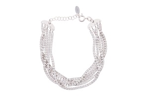 Bracelet silver with white zircons Selezione Zanolli
