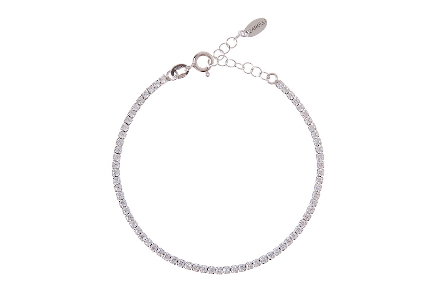 Tennis Bracelet silver with white zircons Selezione Zanolli