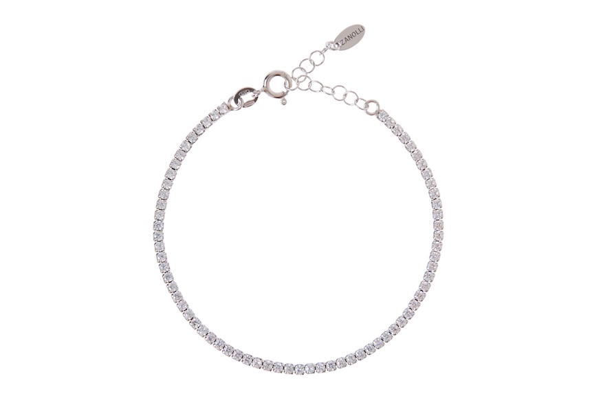 Bracciale Tennis argento con zirconi bianchi Selezione Zanolli