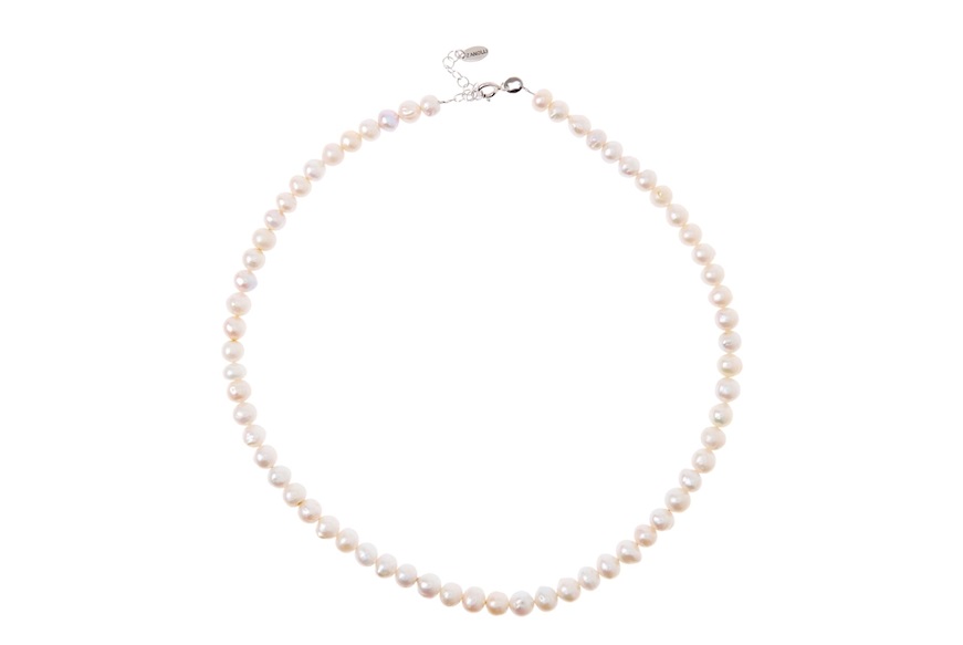 Collana Corta argento e perle Selezione Zanolli